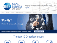Tablet Screenshot of digitalbusinesslawgroup.com